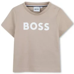 Boss baby logo T-shirt beige