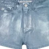 Calvin Klein metallic jeans short