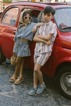 Charlie Petite Georgie stripes blouse