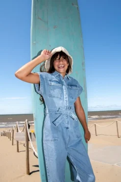 Circle of trust denim jumpsuit