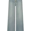 Circle of Trust wide-leg jeans met strikceintuur