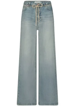 Circle of Trust wide-leg jeans met strikceintuur