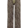 Circle of Trust wide-leg leopard jeans met strikceintuur