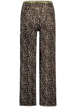 Circle of Trust wide-leg leopard jeans met strikceintuur