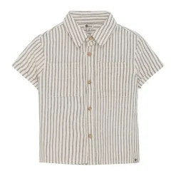 Daily7 gestreepte korte mouwen blouse