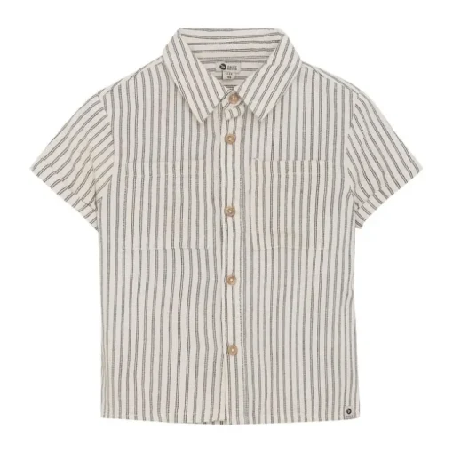 Daily7 gestreepte korte mouwen blouse