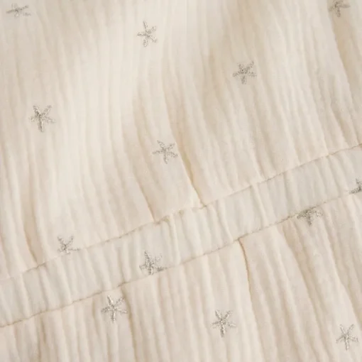 Daily7 muslin zomerjurk sterretjes