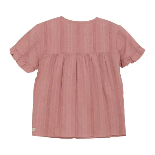 Daily7 ruffle blouse geborduurde bloemen