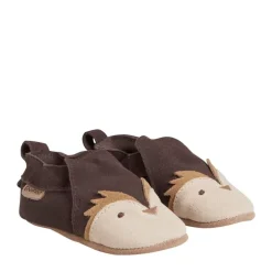 Enfant leren slofjes – Egel