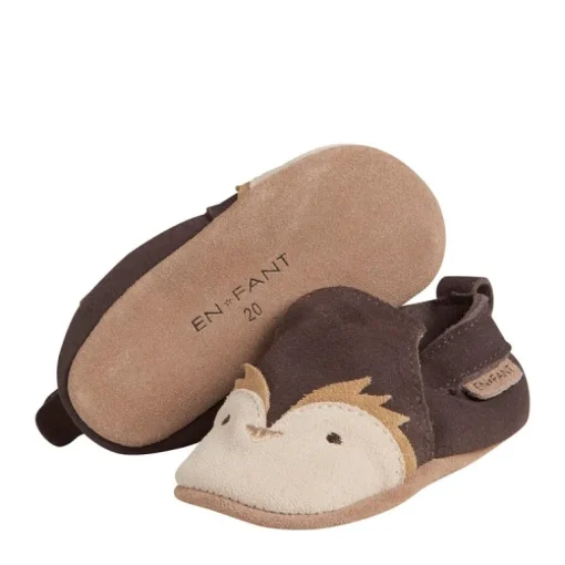 Enfant leren slofjes – Egel