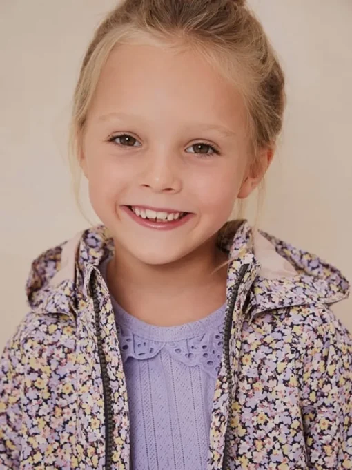 Enfant rib t-shirt met broderiekraag