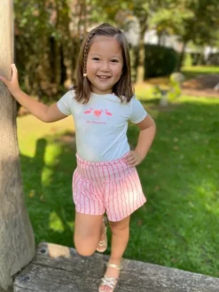 Gymp baby short met streepjes