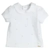 Gymp baby T-shirt kraagje en bloemen