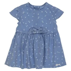 Gymp hartjes denim baby jurk
