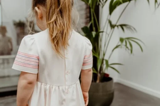 Gymp jurk met gekleurde details