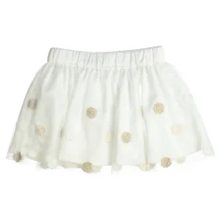 Gymp tulle rok met gouden bloemen