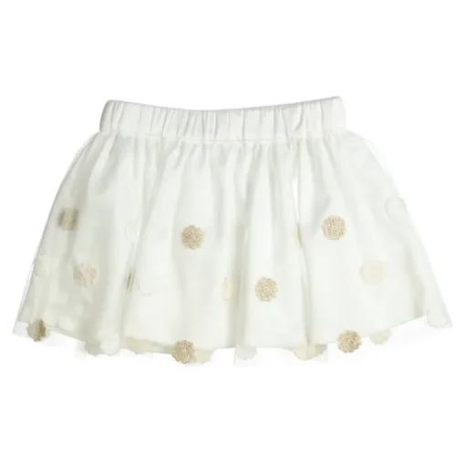 Gymp tulle rok met gouden bloemen
