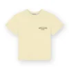 Homage T-shirt borstlogo soft yellow