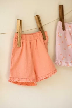 House of Jamie baby shorts peach