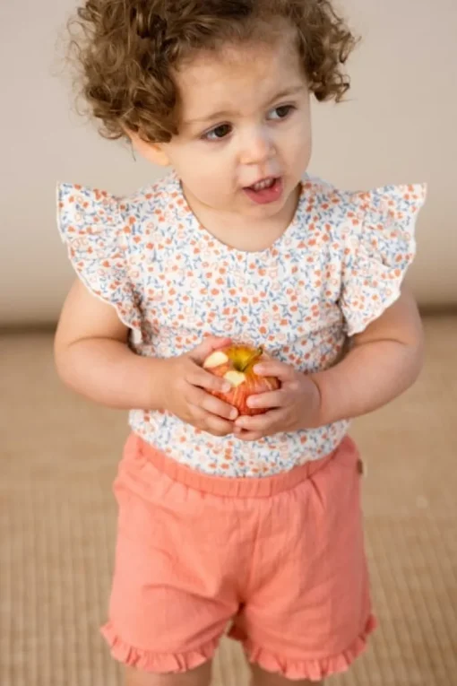 House of Jamie baby shorts peach