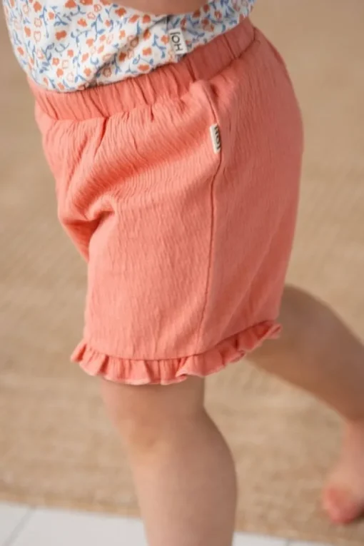 House of Jamie baby shorts peach