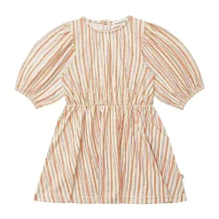 House of Jamie balloon dress gold stripes