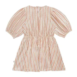 House of Jamie balloon dress gold stripes