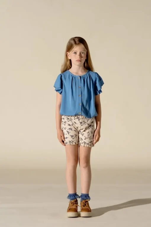 House of Jamie ruffled shorts birds