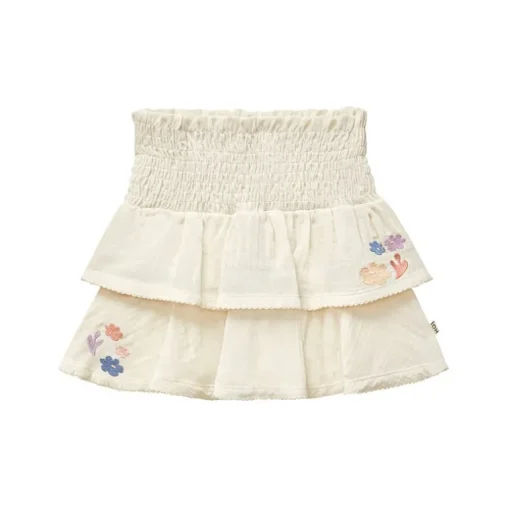 House of Jamie smocked ruffled skirt