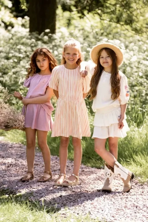 House of Jamie smocked ruffled skirt