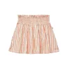 House of Jamie smocked skirt gold stripes