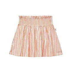 House of Jamie smocked skirt gold stripes