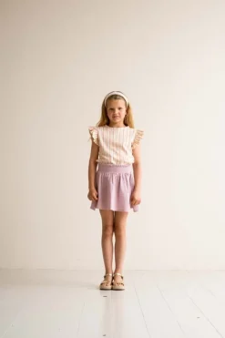 House of Jamie smocked skirt lila