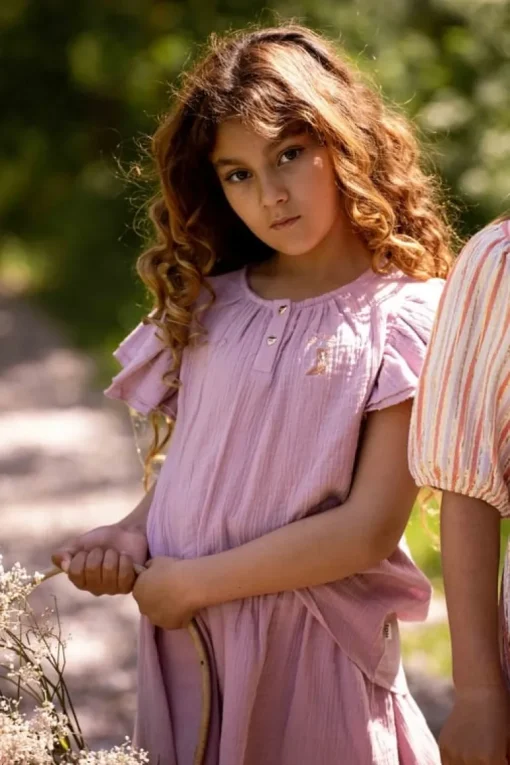 House of Jamie smocked skirt lila