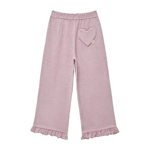 House of Jamie wide ruffle pants badstof lilac