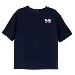 Indee donkerblauw logo T-shirt