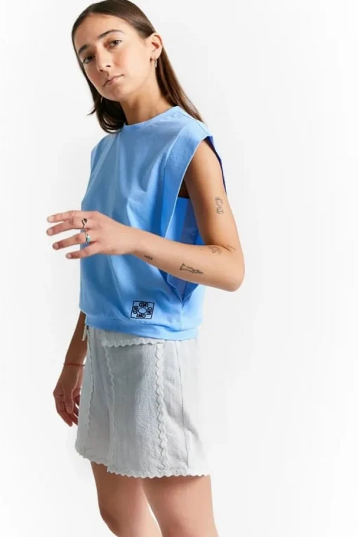 Indee blauw kapmouw T-shirt blauw