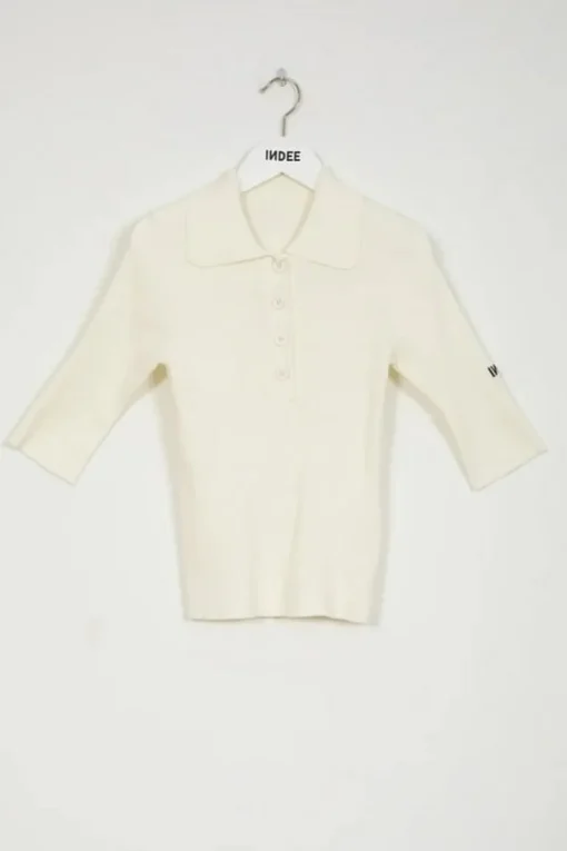Indee gebreide polo top