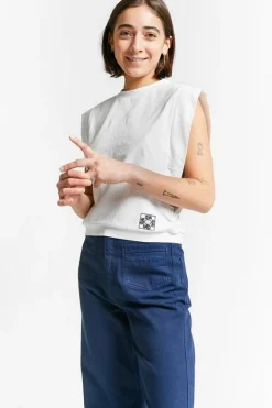 Indee kapmouw T-shirt wit