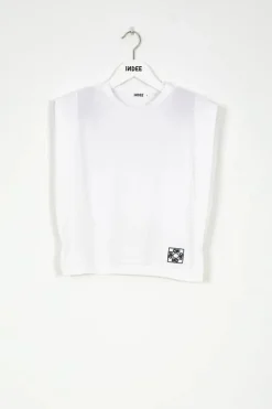 Indee kapmouw T-shirt wit