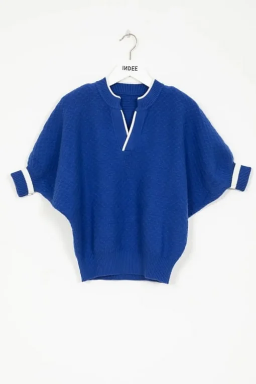 Indee knit sweater blauw