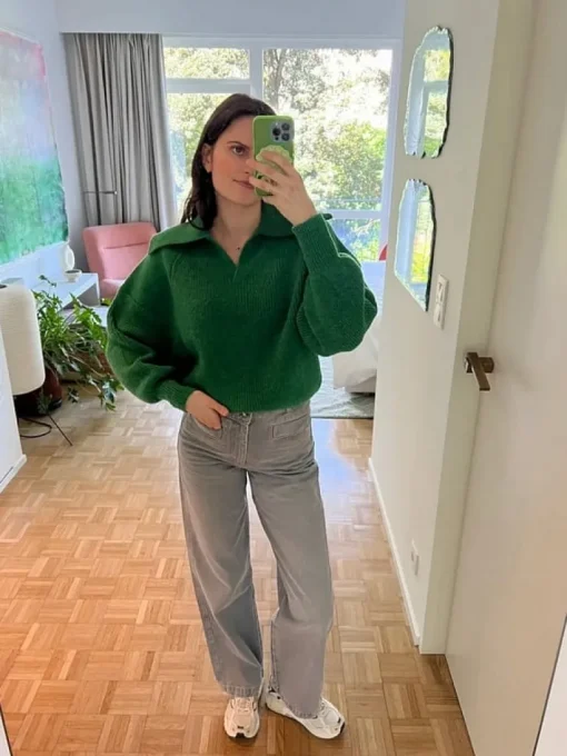 INDEE repeat polo trui groen