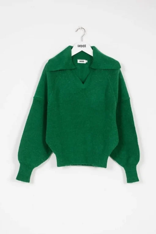 INDEE repeat polo trui groen