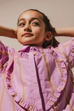 Labo Santel heart blouse pink stripe