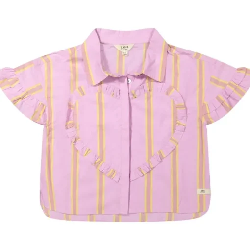 Labo Santel heart blouse pink stripe