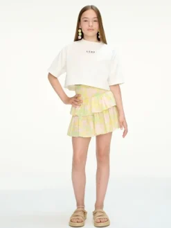 Les Coyotes de Paris Printed ruffle skirt