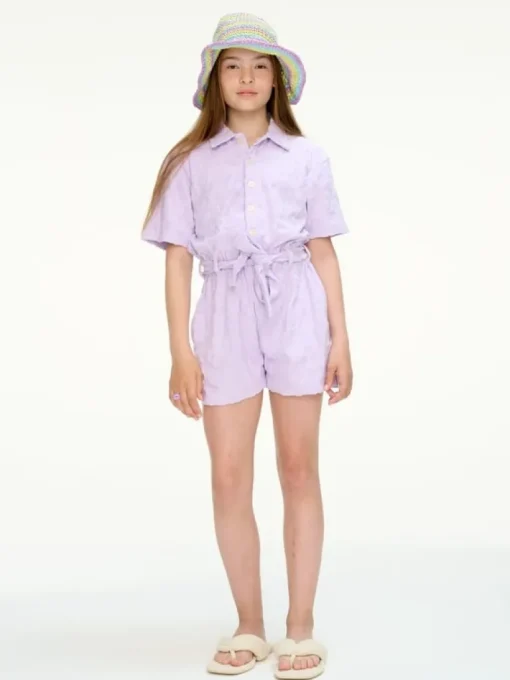 Les Coyotes de Paris Toweling flower jumpsuit
