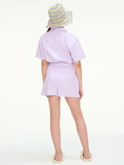 Les Coyotes de Paris Toweling flower jumpsuit