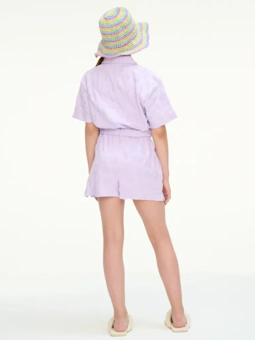 Les Coyotes de Paris Toweling flower jumpsuit