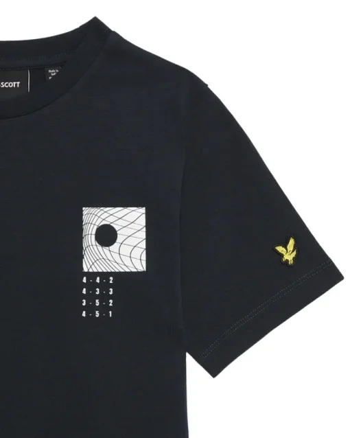 Lyle&Scott backprint disrupt logo T-shirt Z271